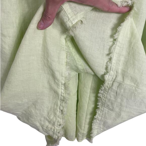 Tommy Bahama Two Palms Ruffle Linen Shift Dress Beach Vacation Green Size Small - Picture 10 of 16